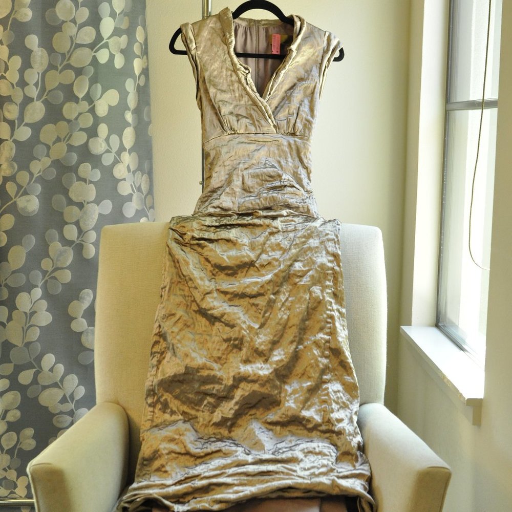 Nicole Miller Ruched, Stretch Evening Gown, Size 6